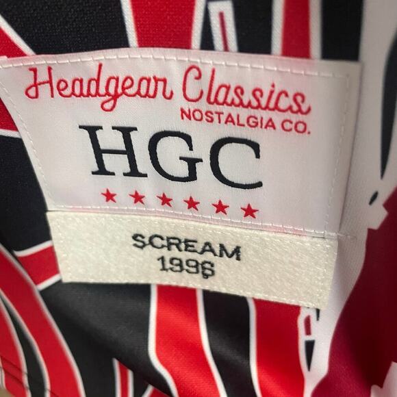 Headgear Classics Scream Embroidered Jersey Size Medium Men Nostalgia - Picture 3 of 5